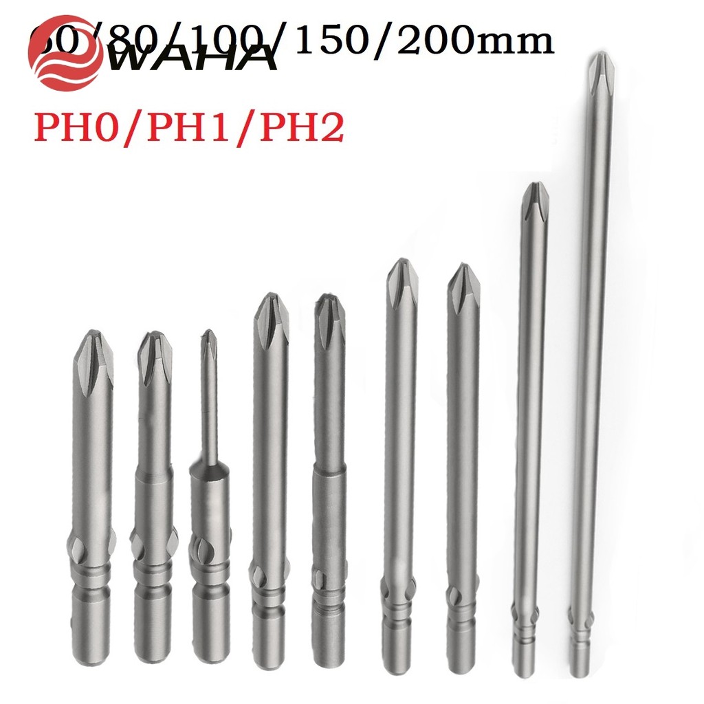 60-200 มม. PH0 PH1 PH2 802 ไขควงไฟฟ้าไขว้ Bit Magnetic ImpactDriver