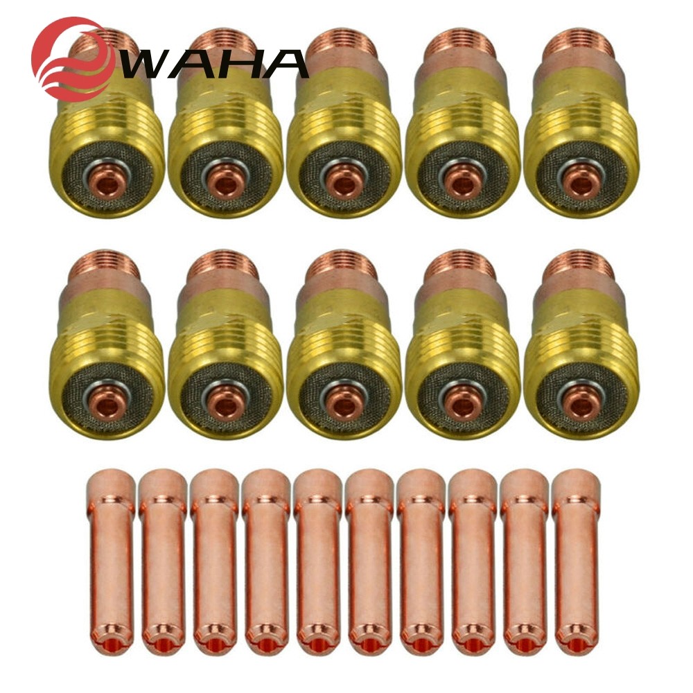 20pcs TIG Stubby เลนส์แก๊ส 17GL332 10N24S 3/32 &TIG Collet Kit DB SR WP 17 18 26