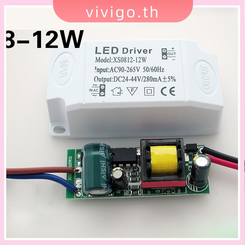 VICIGO☆AC90~265V 3~24W LED Driver Power Supply Adapter Transformer สําหรับไฟ LED