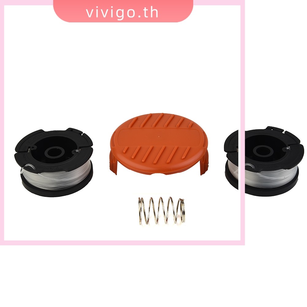VICIGO☆Strimmer Cover Cap + Spool and Line สําหรับ Black & Decker GLC3630L GLC3630L20