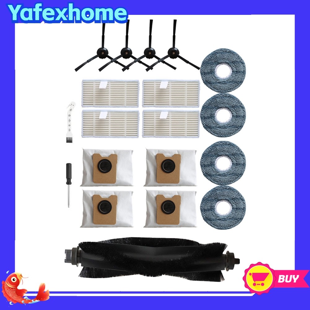 [YAFEXHM] 19 ชิ้นสําหรับ Eufy สําหรับชุดอุปกรณ์เสริม Omni C20: การทําความสะอาดอันทรงพลังทําง่าย!