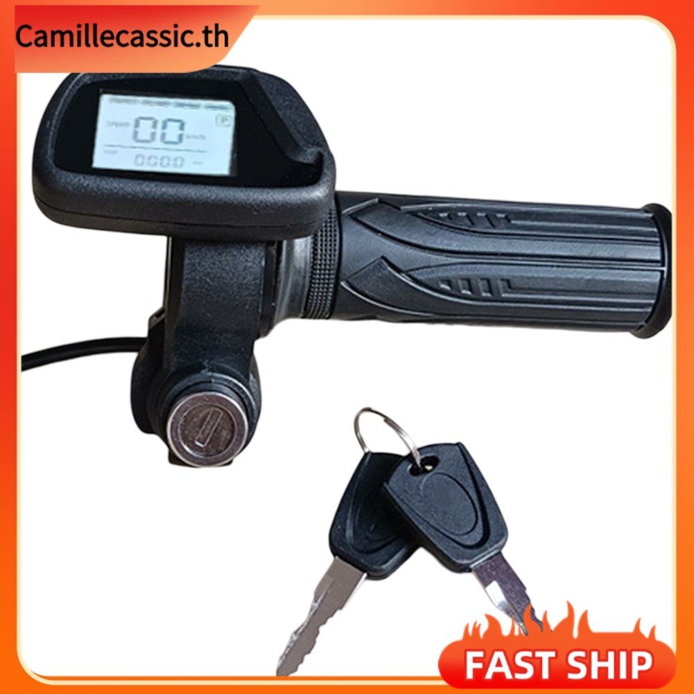 [CAMILLE] สกู๊ตเตอร์ไฟฟ้า 48V ebike แบบ 5pin hall และมีคันเร่งLCD สำหรับการขับขี่สะดวกและรวดเร็ว