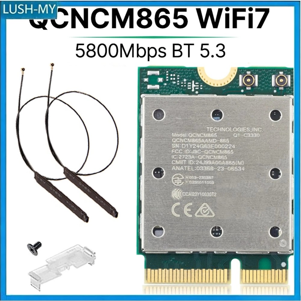 ผลิตภัณฑ์ใหม่

อะแดปเตอร์ M.2 WiFi 7 BT 5.3 การ์ด QCNCM865 Tri-Band สําหรับ Intel Netwrok สําหรับ AM