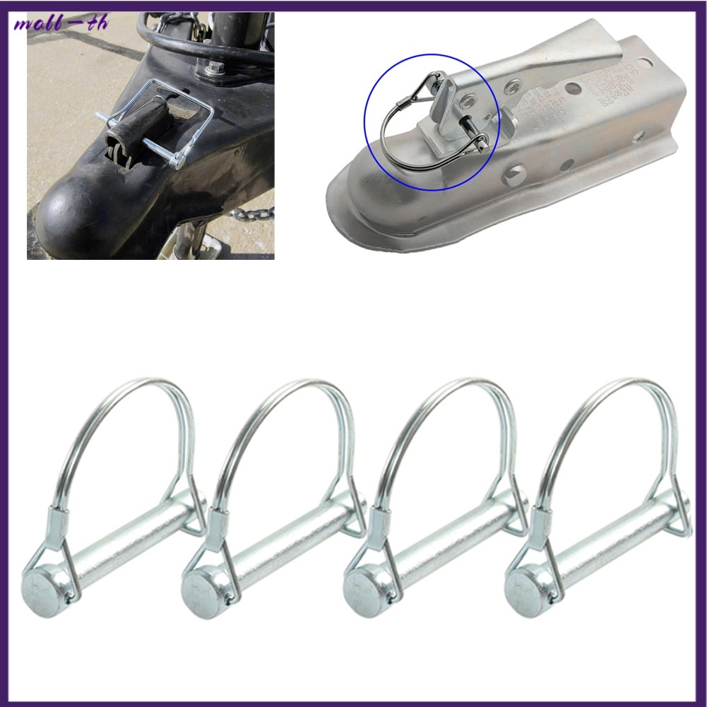 ❤️4x M8*70 มม.Trailer Coupler Hitch Pin Lock D Shape Heavy Dutyลากจูงความปลอดภัยล็อค-[litt-th]