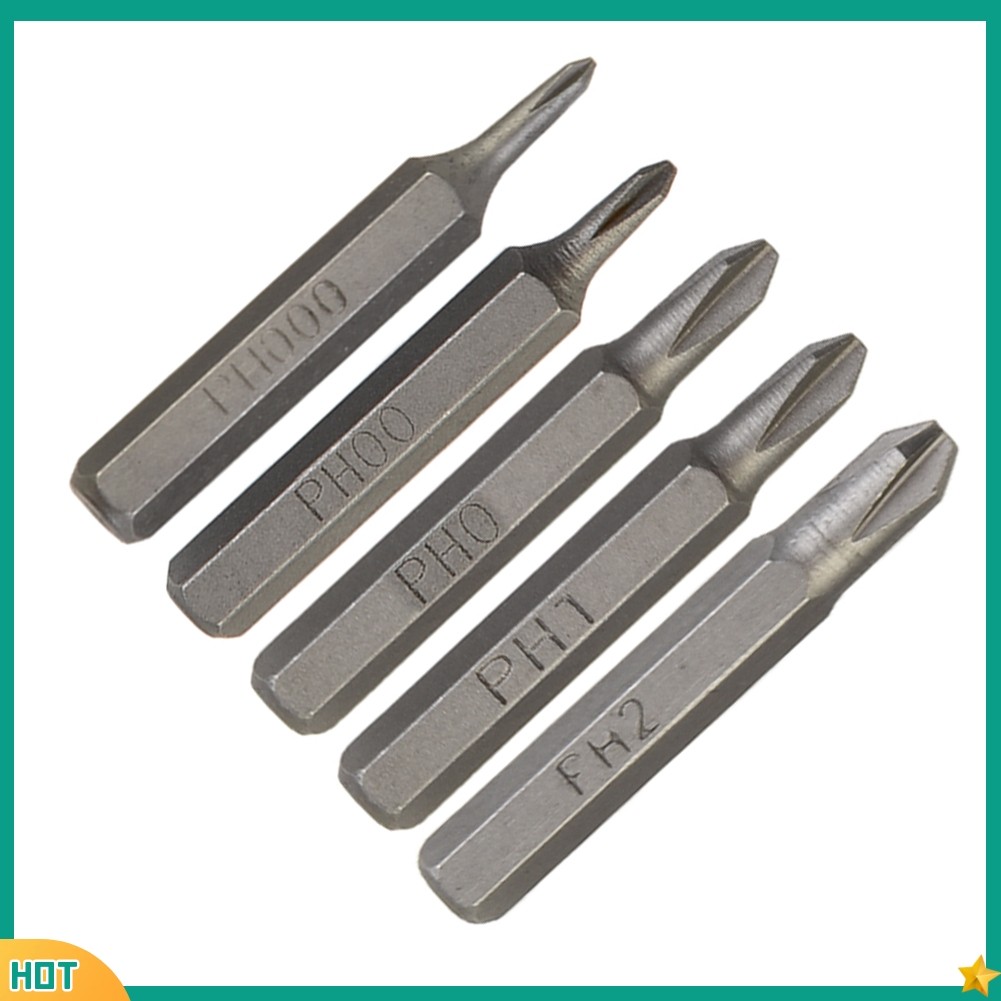 xk7 H428mm Cross ไขควง Bits PH0000 PH000 PH00 PH0 PH1 PH2 4mm Hex Shank