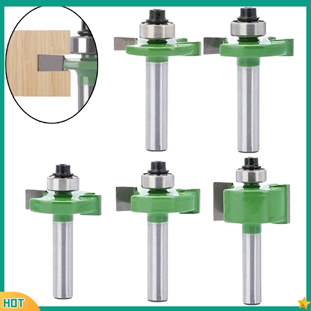 xk7 อุปกรณ์เสริม 8 มม.Shank T-Slot Router Bit พร้อมแบริ่งเครื่องตัดกัด WoodworkingTool
