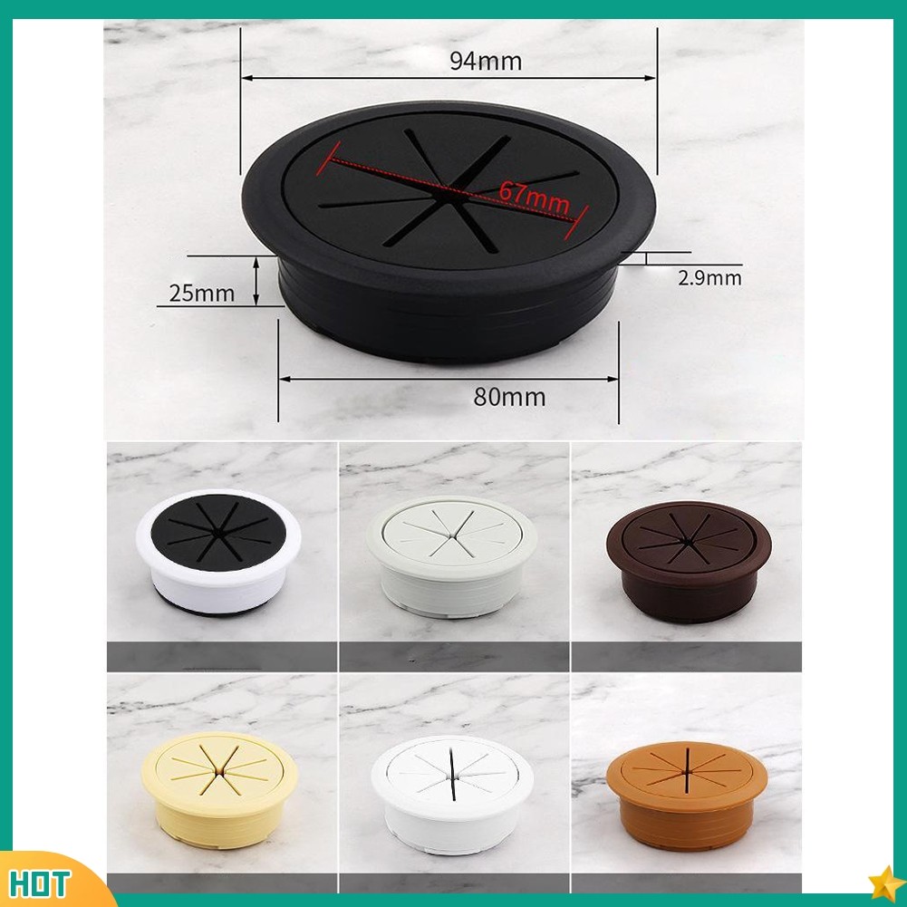 xk7 Cable Hole Cover Table Table Table Cable Tidy Wire Hole Cover Cap Multi-color 80mm
