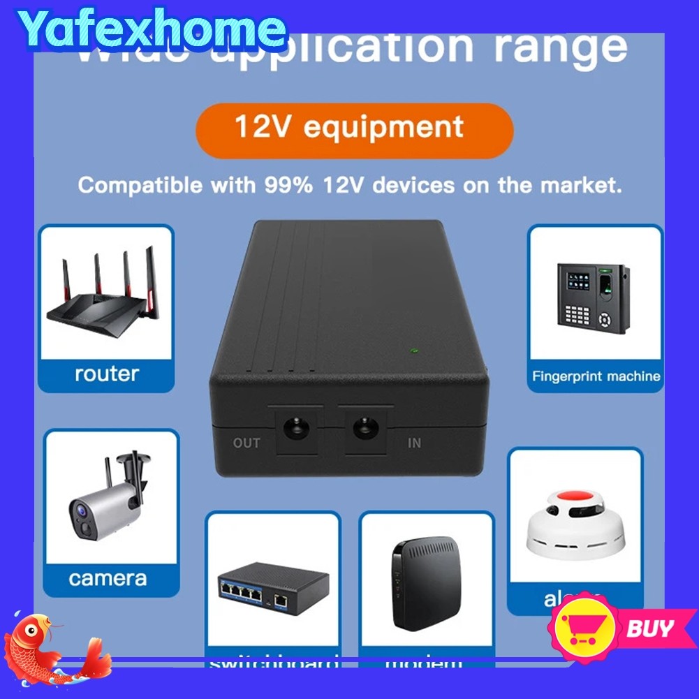 [YAFEXHM] UPS 7800mAh สําหรับแหล่งจ่ายไฟอย่างต่อเนื่องขนาดเล็กสํารองแบตเตอรี่แบบพกพา 24W 12v2A
