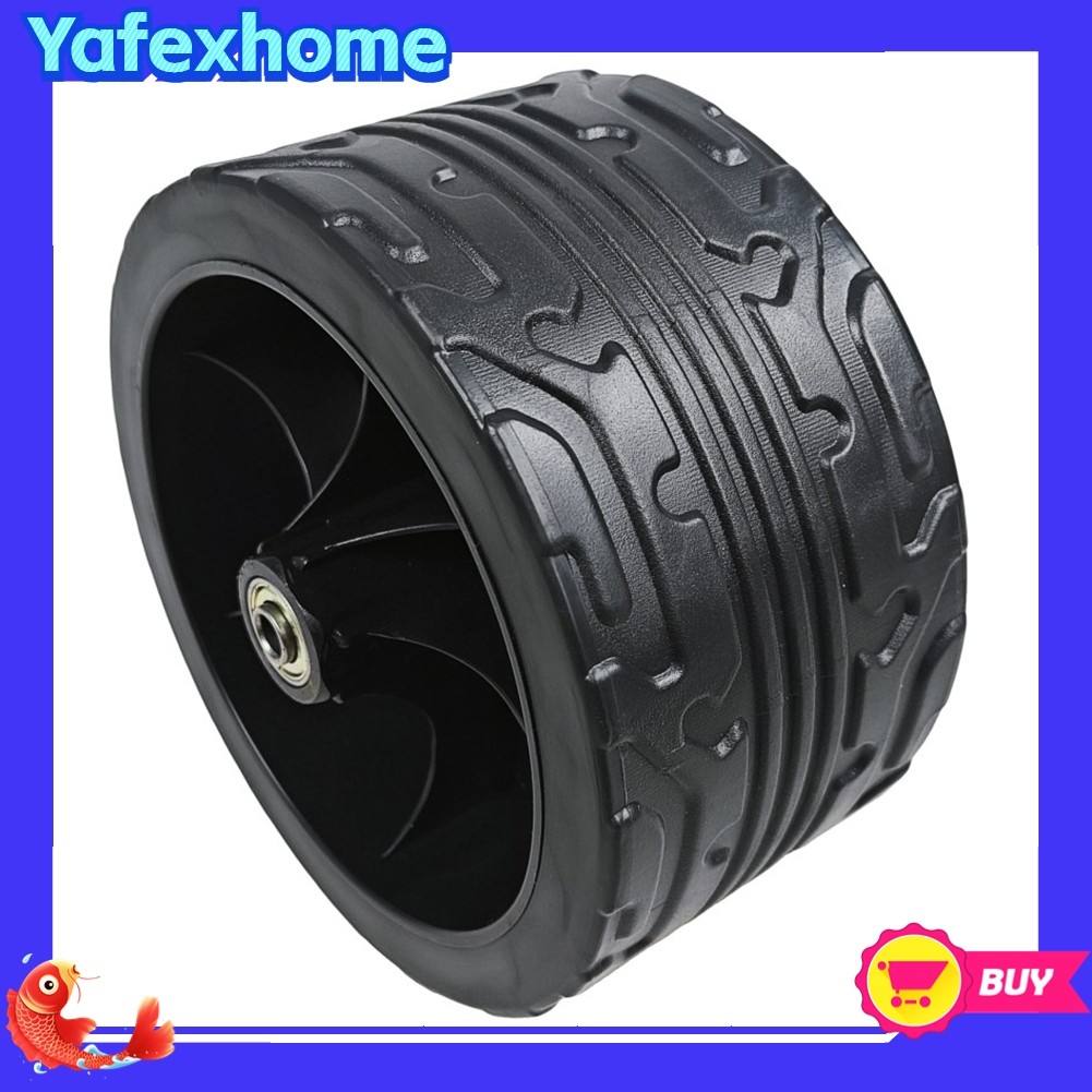 [YAFEXHM] 165x100 มม.Camping Wagon Cart Wheel Trolley Cart Wheel Camping ล้อรถเข็นพับ