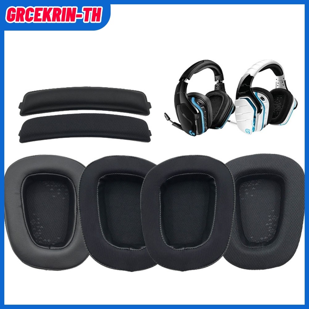 IN STOCK เปลี่ยนแผ่นรองหูฟังแผ่นรองหูฟังสําหรับ Logitech G935 G635 G933 G633 หูฟังไร้สาย