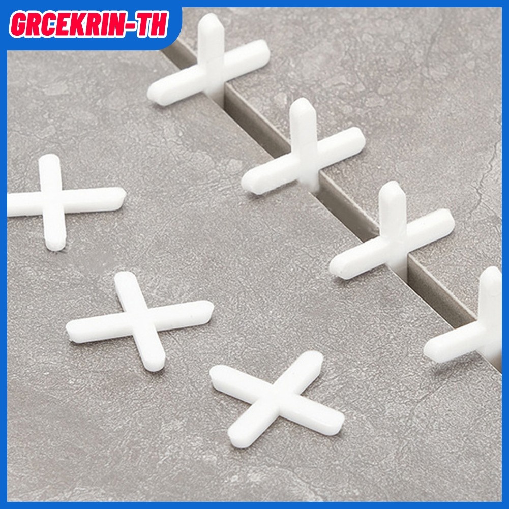 ใหม่ 500PCS Tile Spacer Cross Tile Leveling คลิปชั้น Wall Laying เครื่องมือก่อสร้าง