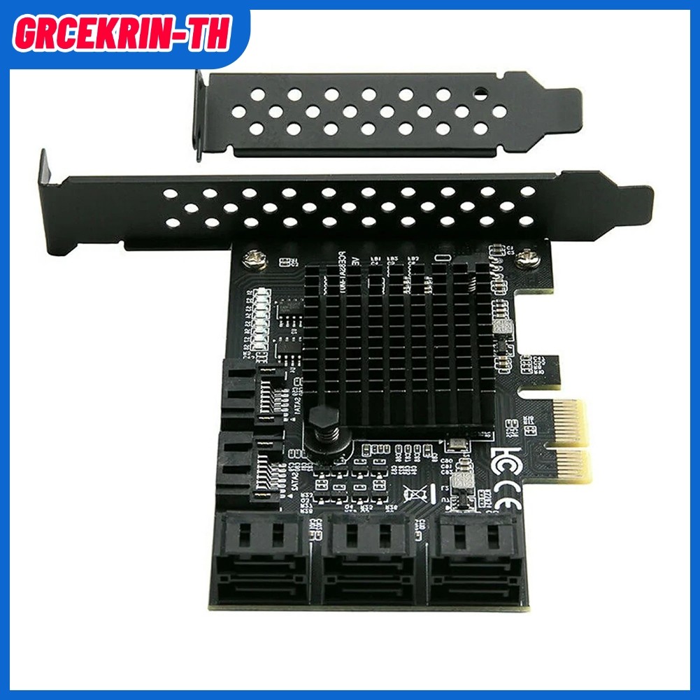 ใหม่8-พอร์ตสําหรับ SATA 3.0 PCI Express การ์ดขยาย PCI-E Controller 6G อะแดปเตอร์