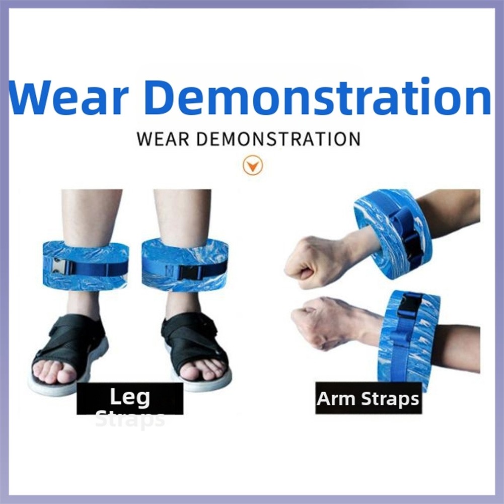 ผลิตภัณฑ์ใหม่Water Aerobics Ankle Weights - Swimming Fitness Float Ring Aquatic Cuffs