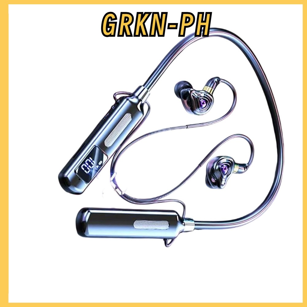 GRKN หูฟังแบบคล้องคอไร้สาย: กันเหงื่อ, Noise-Cancelling & Long Battery