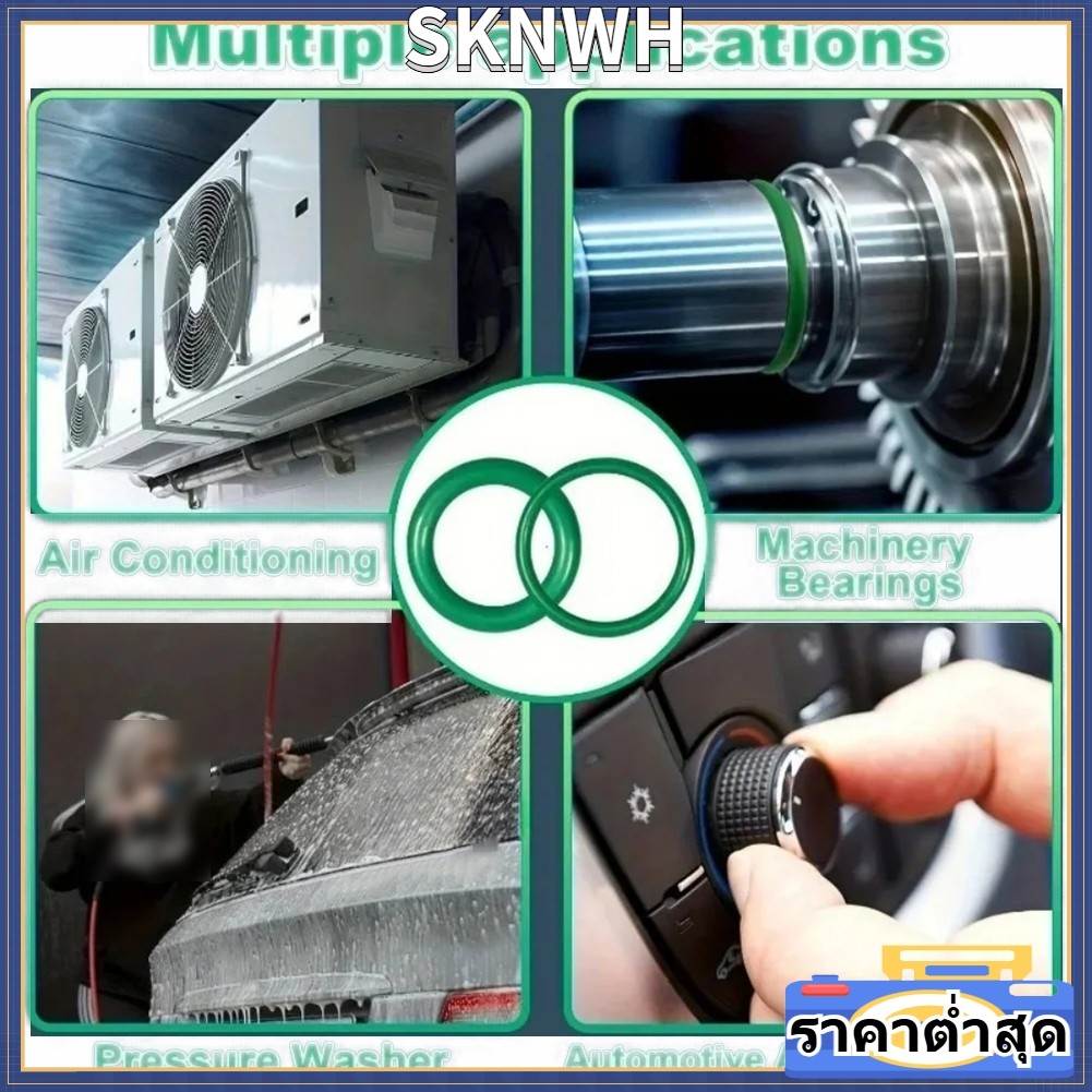 SIP-KNWH495 ชิ้นสําหรับชุดโอริงสีเขียวพร้อมก้านซีล 4 ชิ้น