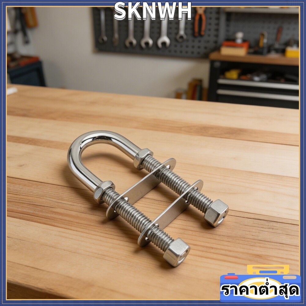 SIP-KNWHMarine Boat Stern Eye Tie Down U Bolt Dia Stainless Steel Bow Eye Thread Bolt