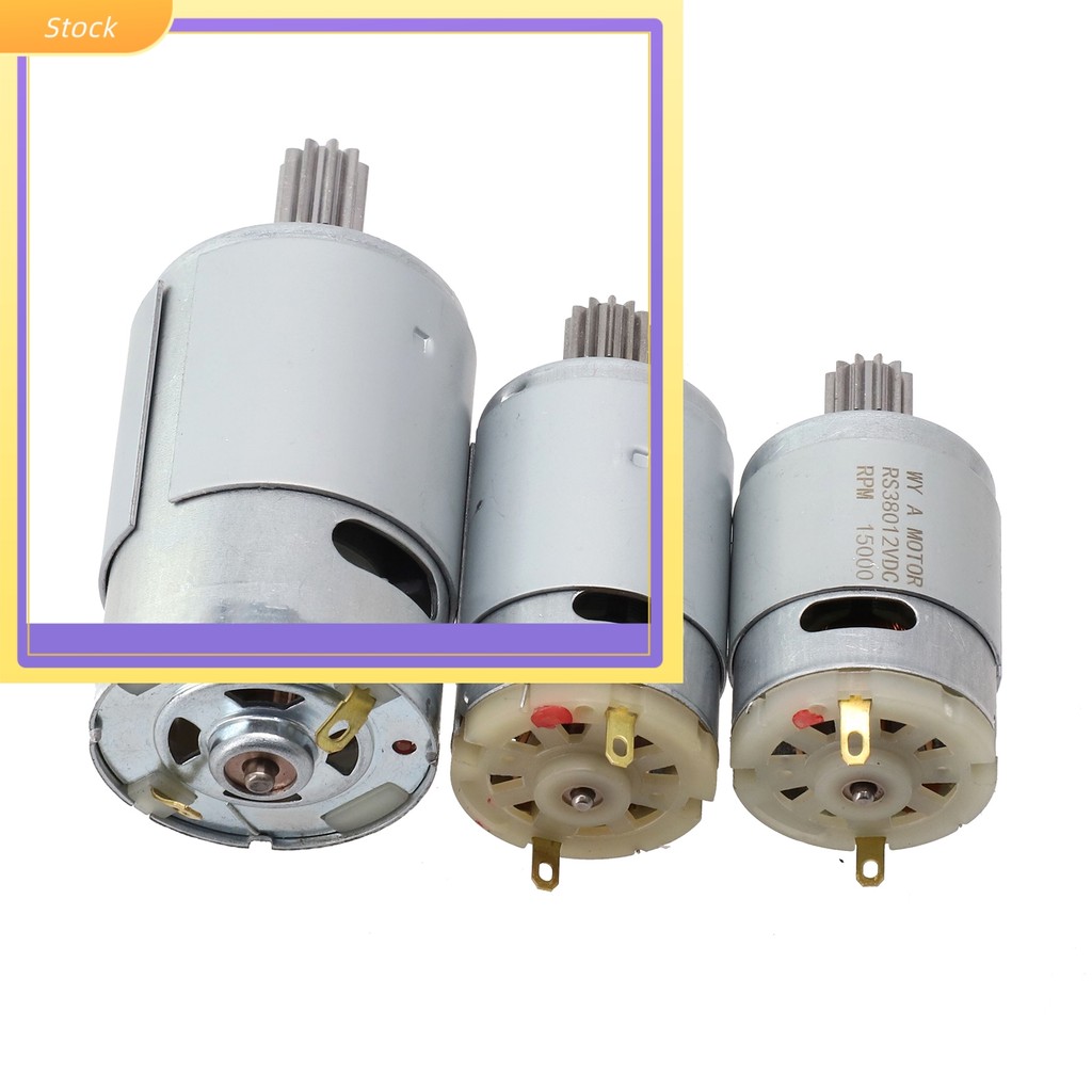 ELECTMotors สําหรับรถยนต์ไฟฟ้า 550 RS390 RS380 12V 6V DL555 24V 10/12 ฟัน 1 ซม.