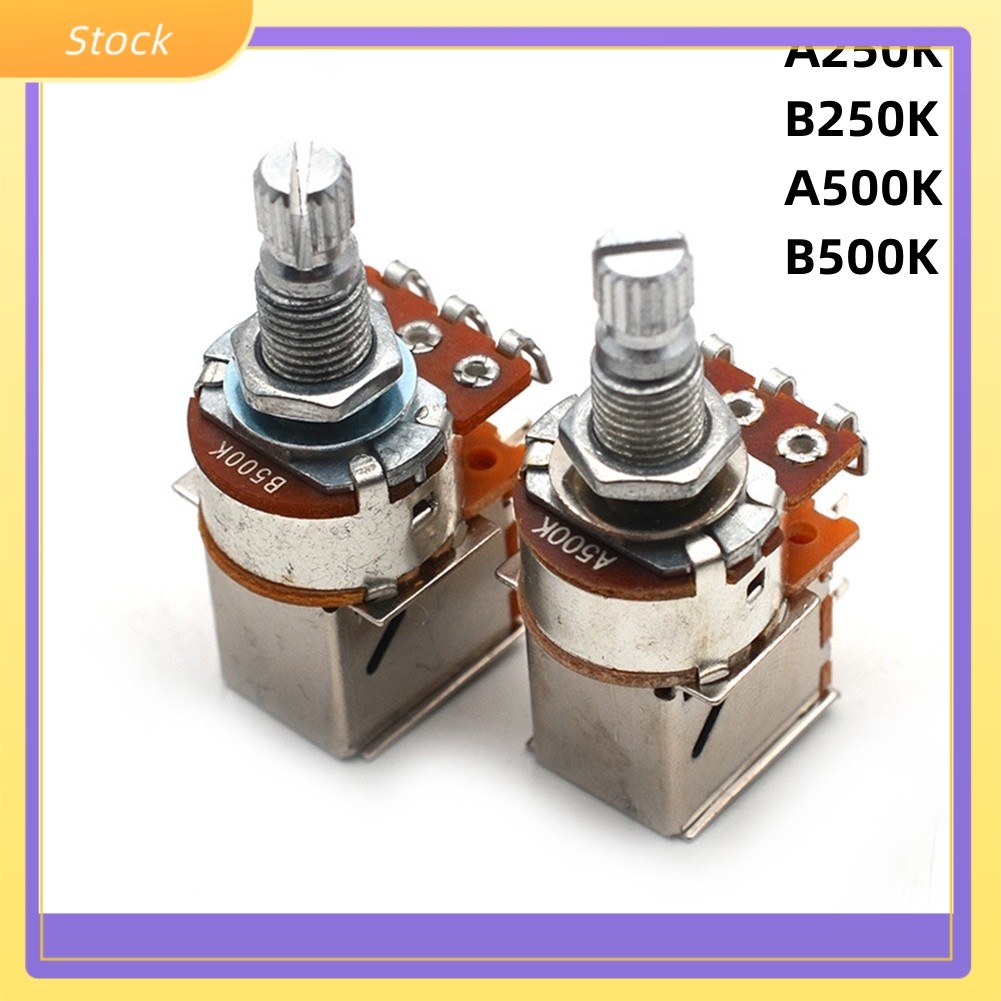 ELECTGuitar Push Pull Potentiometer 18 มม.ยาวแยกเพลา A250K,B250K,A500K,B500K