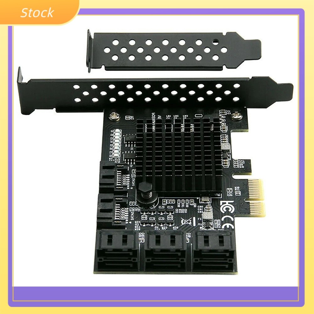 ELECT8-พอร์ตสําหรับ SATA 3.0 PCI Express การ์ดขยาย PCI-E Controller 6G อะแดปเตอร์