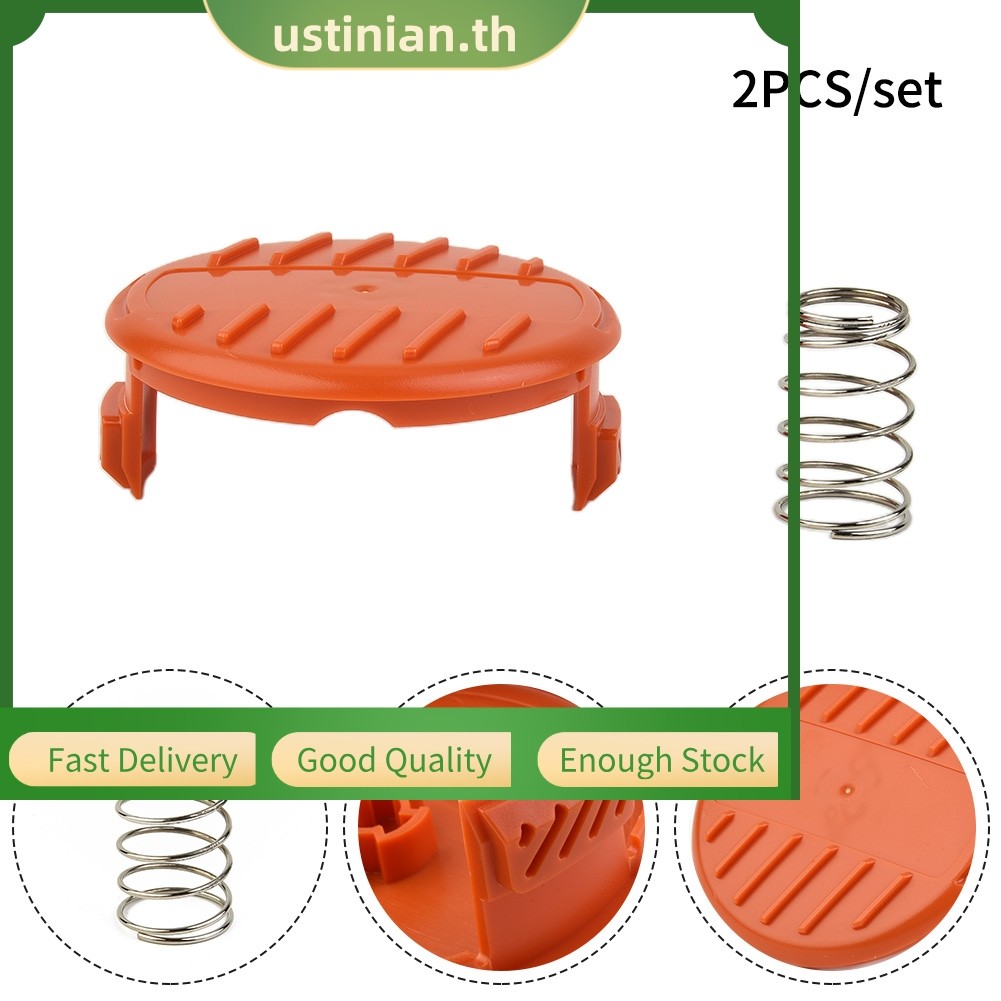 UTIA สําหรับสีดํา + DECKER STC1815 GL4525 ฝาครอบแกนม้วนสําหรับเครื่องตัดหญ้า 385022-03