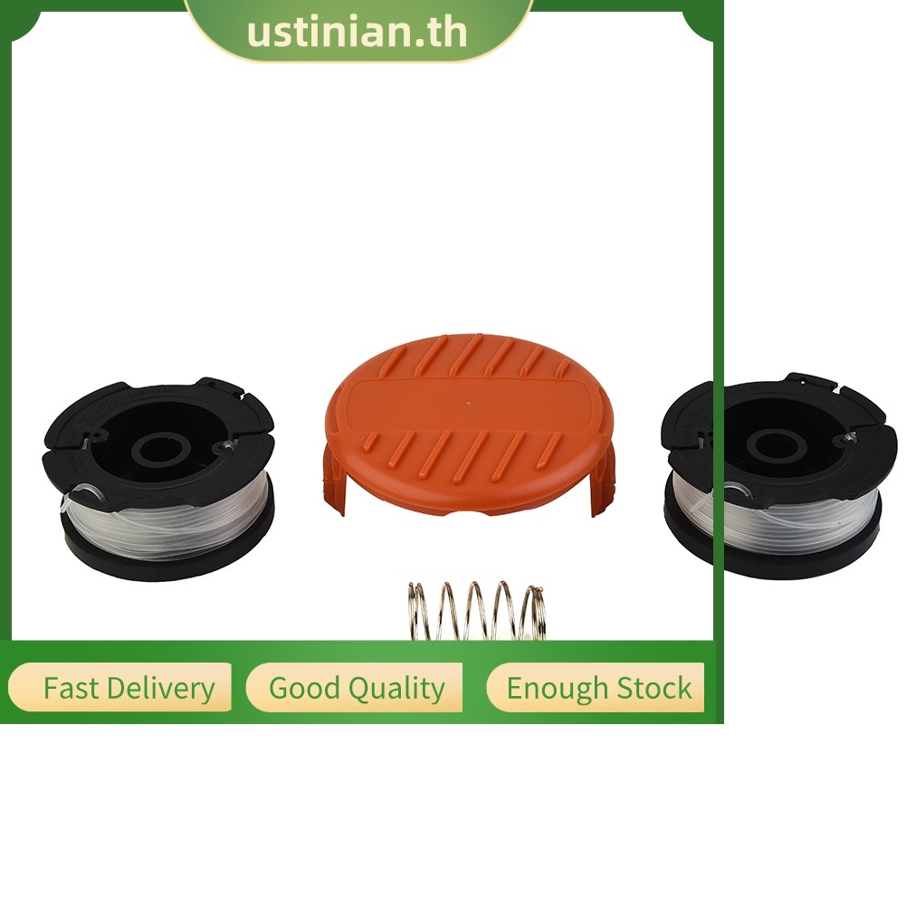 UTIA⭐Strimmer Cover Cap + Spool and Line สําหรับ Black & Decker GLC3630L GLC3630L20