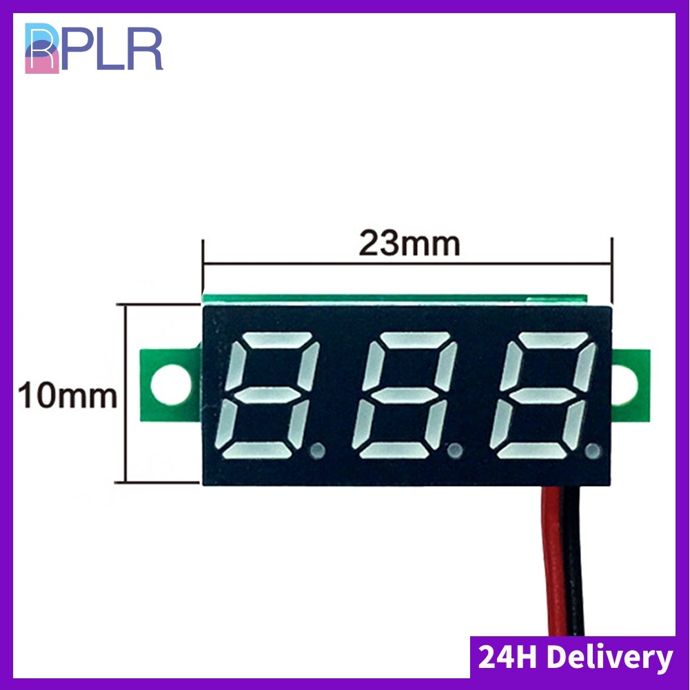 【RPLR】0.28 นิ้ว LED Minimun Digital Voltmeter DC2.5-40V เชื่อมต่อถอยหลังสําหรับการป้องกัน【จัดส่งภายใน 12 ชั่วโมง】