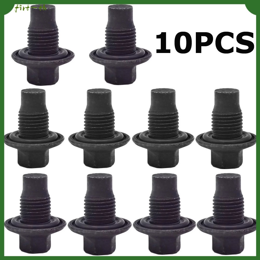 ⭐ มาใหม่⭐10 ชิ้นเครื่องยนต์ท่อระบายน้ําน้ํามัน Bolt สําหรับ Ford Focus Fiesta 1013938 97JM6730BA