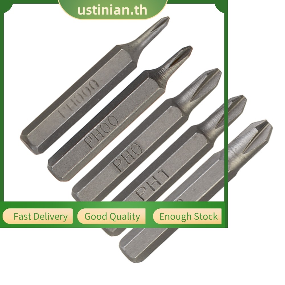 UTIA⭐H428mm Cross ไขควง Bits PH0000 PH000 PH00 PH0 PH1 PH2 4mm Hex Shank