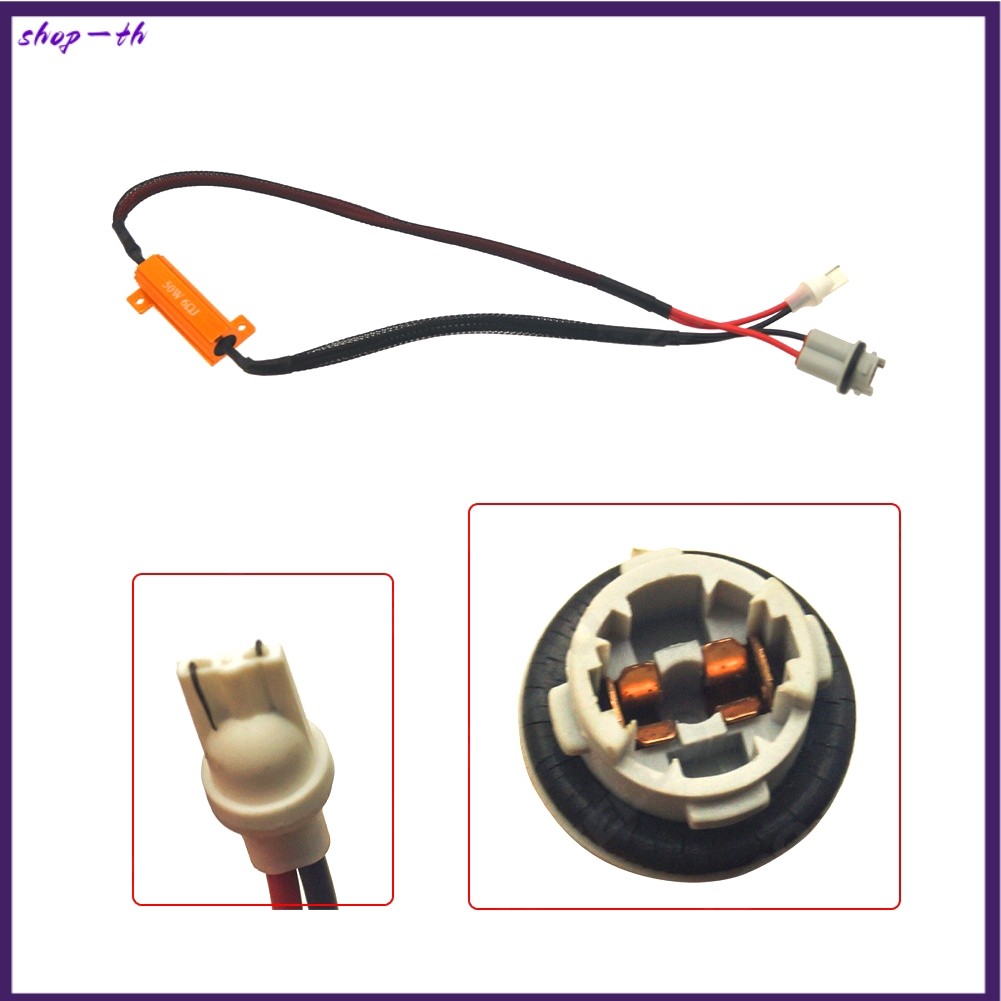 ⭐ มาใหม่⭐T10-50W 6 Ohm Car Light Resistor Wire,Car Light Fault Decoder-[shop-th]