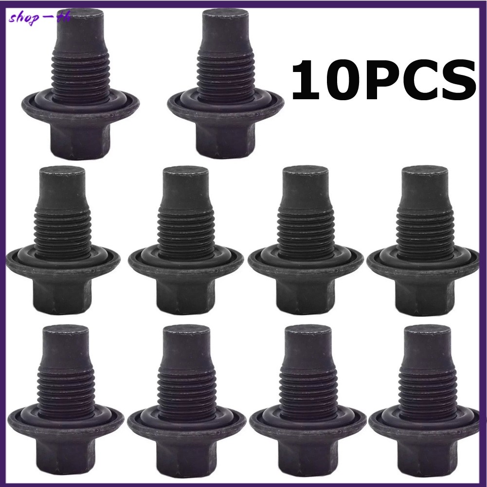 ⭐ มาใหม่⭐10 ชิ้นเครื่องยนต์ท่อระบายน้ําน้ํามัน Bolt สําหรับ Ford Focus Fiesta 1013938 97JM6730BA-[sh