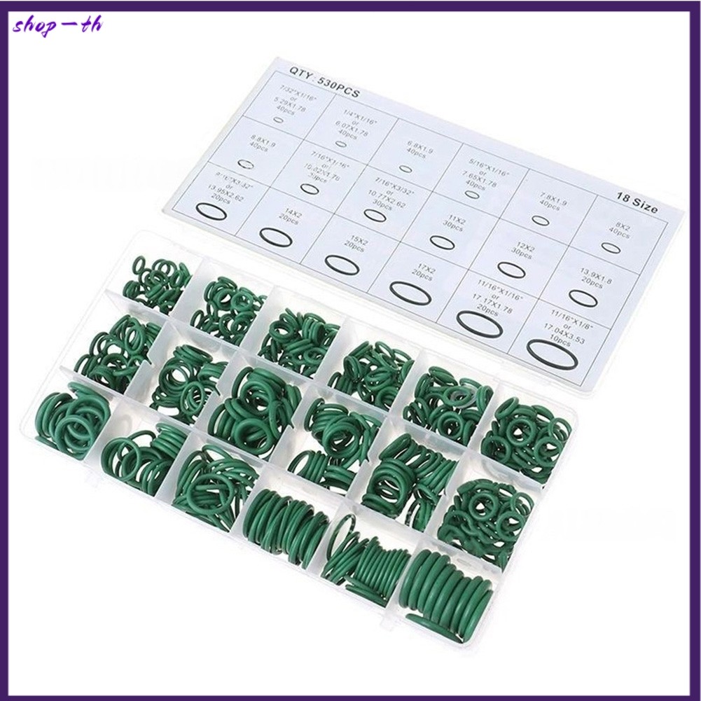 ⭐ มาใหม่⭐540 ชิ้น AC Compressor Seal O-Ring Kit สําหรับเครื่องปรับอากาศรถยนต์-[shop-th]