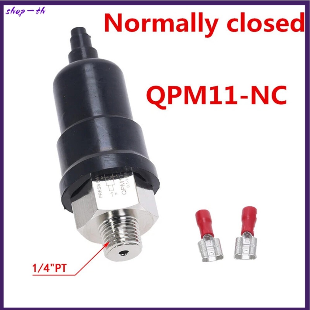 ⭐ การลดราคาครั้งใหญ่⭐QPM11-NC / QPM11-NO 1/8 1/4 PT สวิตช์แรงดันควบคุมอัตโนมัติแบบปรับได้-[shop-th]