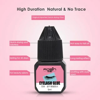 【5 ชิ้น】กาวติดขนตาปลอม 5ml กาวต่อขนตาแบบแห้งเร็ว กาวติดขนตาปลอม ไม่มีการระคายเคืองกันน้ำขนาด ใช้สำหรับเทศกาลสาดน้ำ