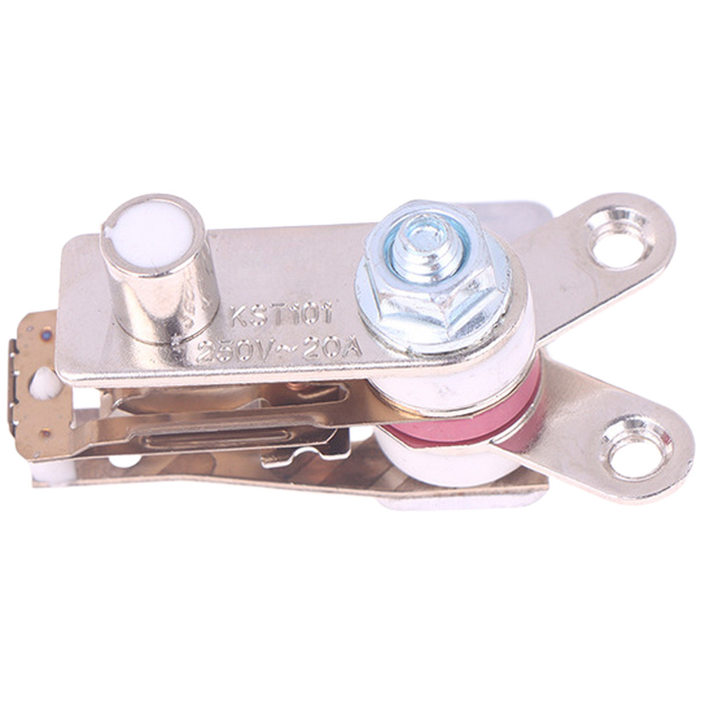BESTSHEสวิตช์หม้อความดันไฟฟ้า KSD101 20A Thermostat พร้อมลวดอุณหภูมิสูง