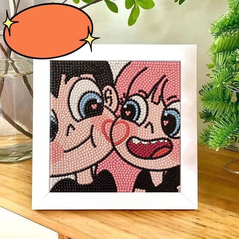 TRSBX❤️Charming Couples 5D DIY Painting โดย Hand: Handmade Polka Dot Decor สําหรับ !
