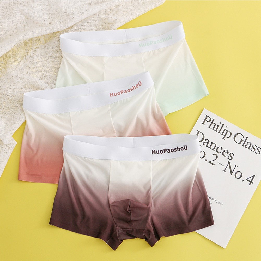 TRSBX❤️Men Boxers Brief Lingerie Men Boxer Shorts Breathable Elastic Male Pants