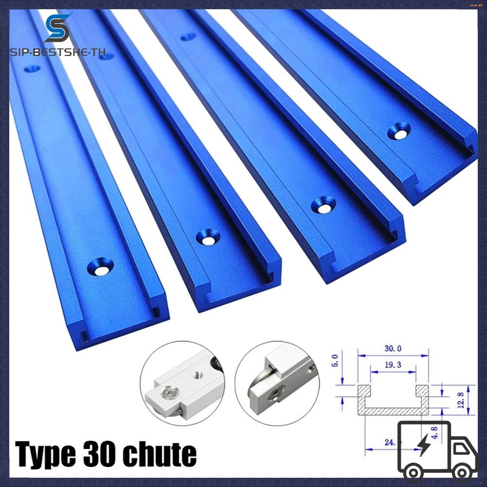 BESTSHEAluminium Alloy T-tracks Slot Miter Track และ Miter Bar Slider ตาราง 100-500 มม.