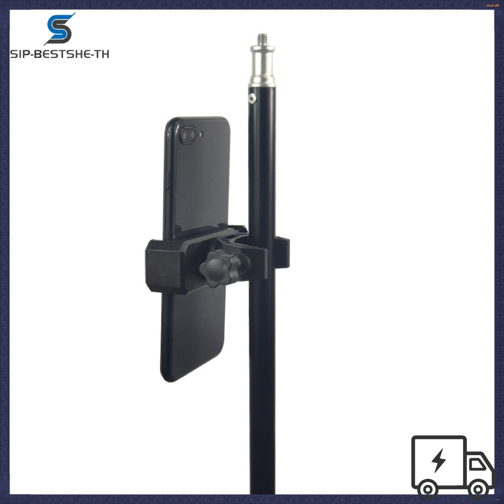 BESTSHEMicrophone Mic Stand สําหรับหมุนได้ 360 องศาสําหรับโทรศัพท์สมาร์ทที่วางเพลง