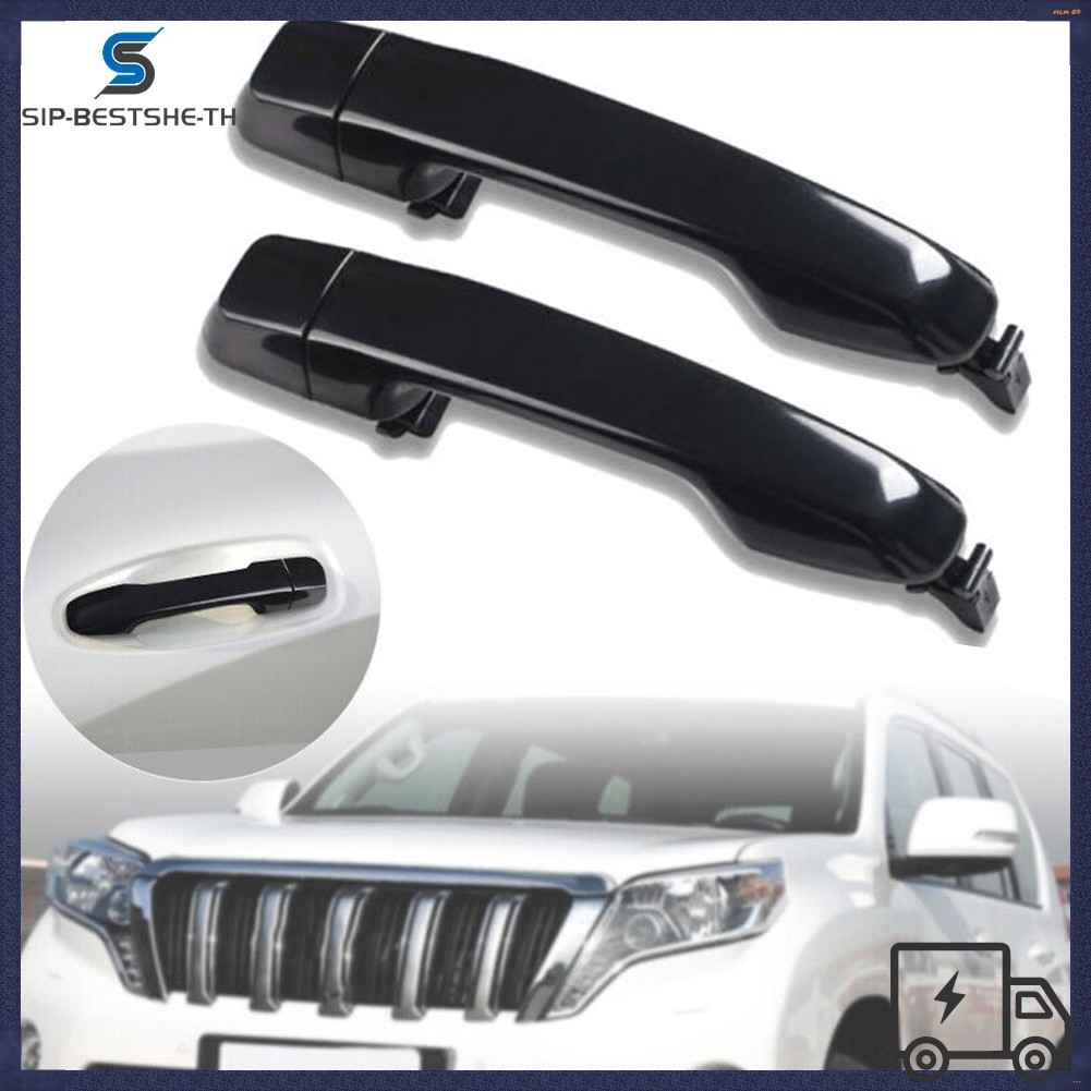BESTSHE2 ชิ้นด้านหลัง LH + RH มือจับประตูด้านนอกสําหรับ Toyota FOR J150 Series 2009-2020