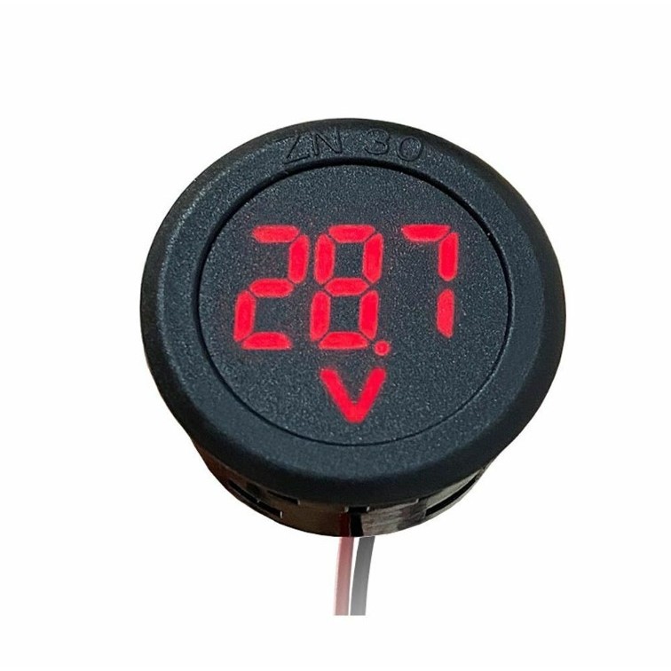BESTSHECircular Tester LED Car Digital Volt Volt Detector Volt Current Meter