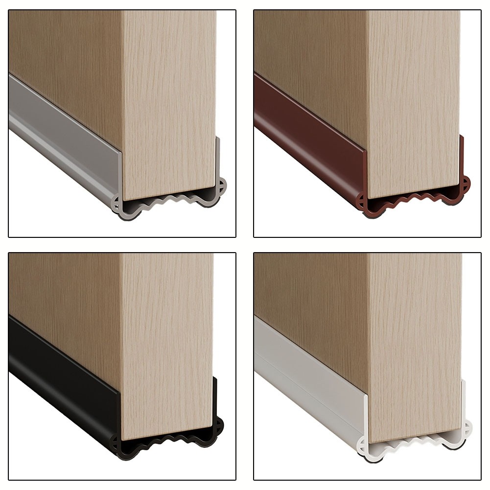 BESTSHEWave Bottom Door Draft Stopper Weather Strip Noise Blocker Soundproof Door Sweep