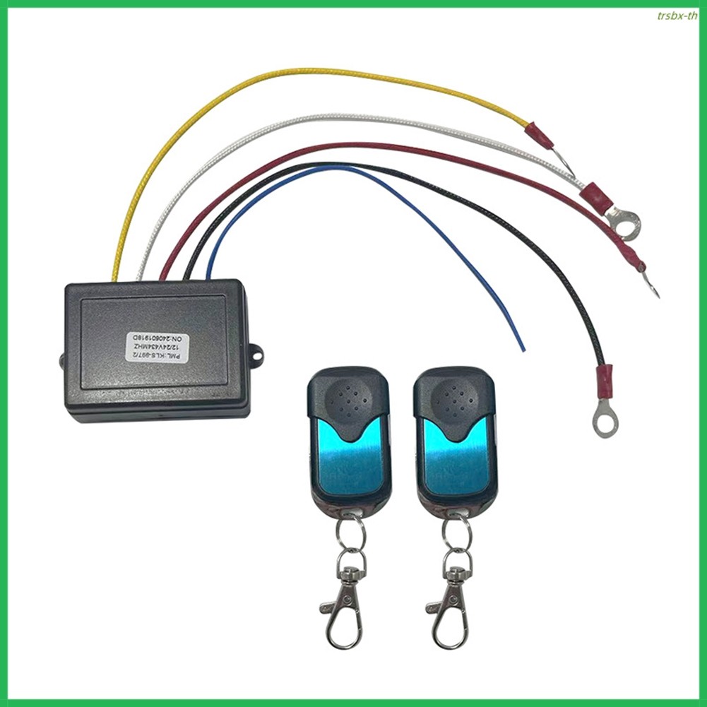 TRSBX❤️12V 24V รถไร้สาย Winch รีโมทคอนโทรลไฟฟ้ามัลติฟังก์ชั่น Winch Control