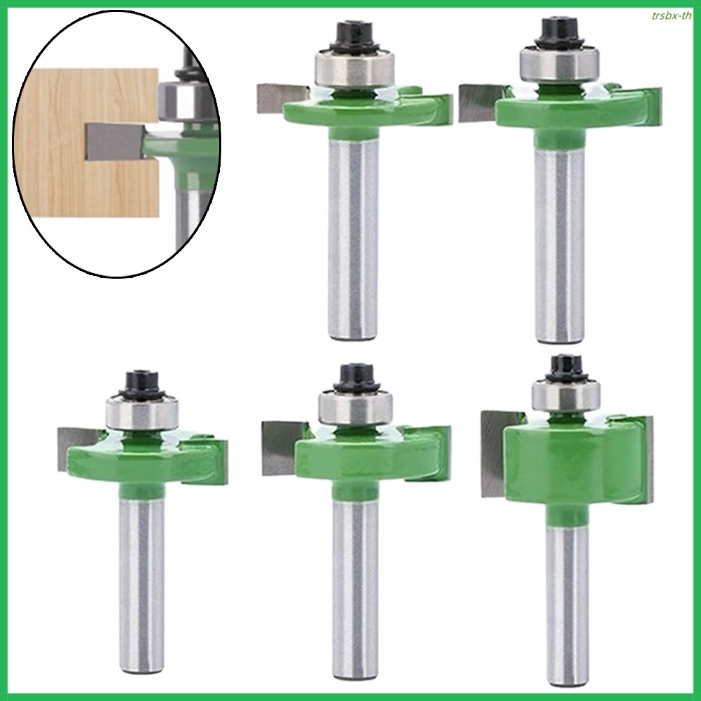 TRSBX❤️ อุปกรณ์เสริม 8 มม.Shank T-Slot Router Bit พร้อมแบริ่งเครื่องตัดกัด WoodworkingTool