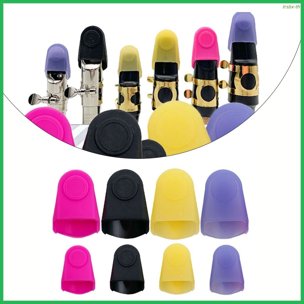 TRSBX❤️Saxophone Mouthpiece Cap ยาง Clarinet Mouthpiece สําหรับ Alto Tenor Soprano Sax