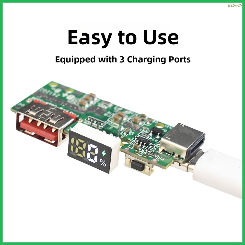 TRSBX❤️โมดูลชาร์จเร็ว 22.5W IP5356 Power Bank บอร์ด DIY พร้อมพอร์ต USB Type C
