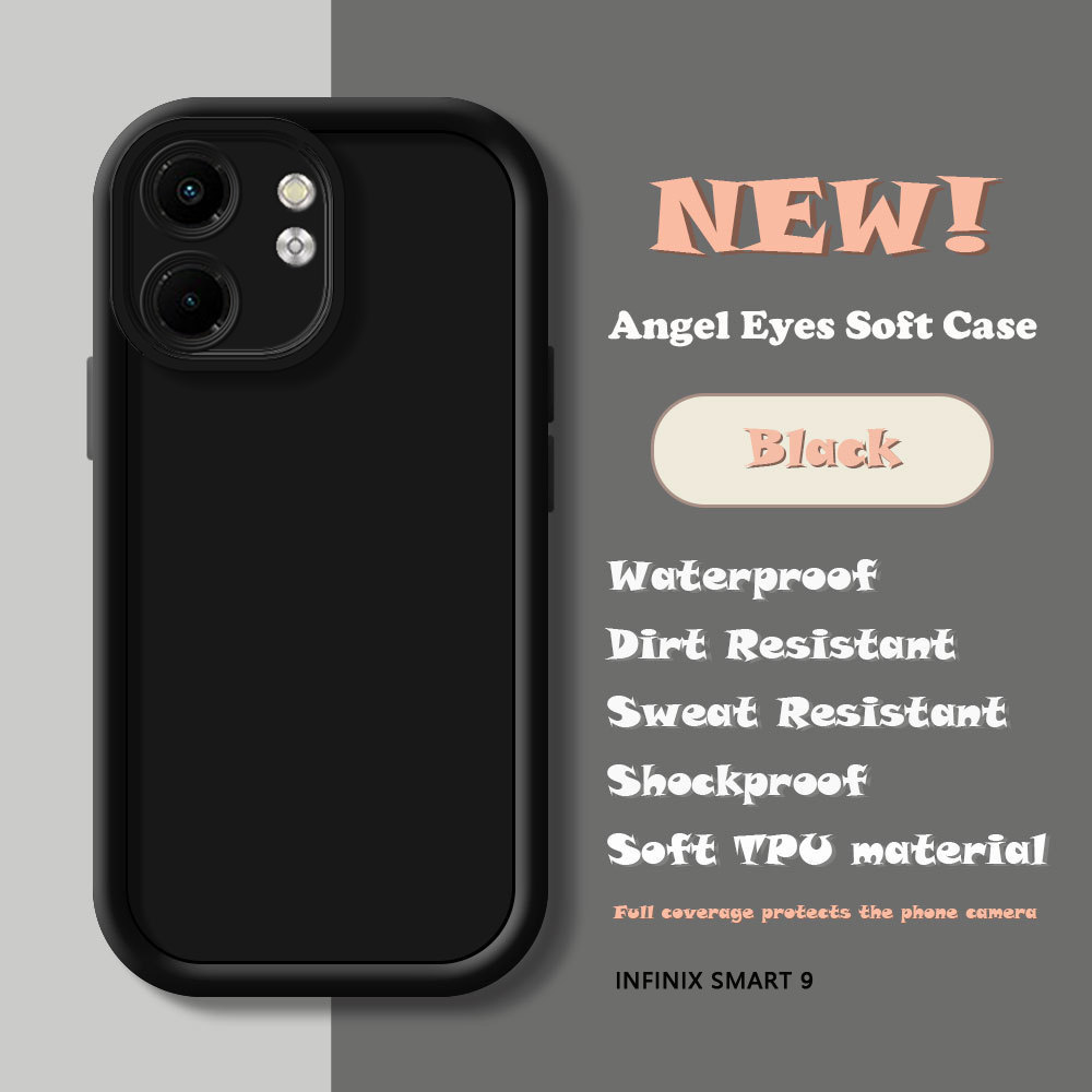 สําหรับ Infinix Smart 9 HD X6532 X6532C Simple Casing Soft Silicone TPU Full Cover เคสโทรศัพท์กันกระ