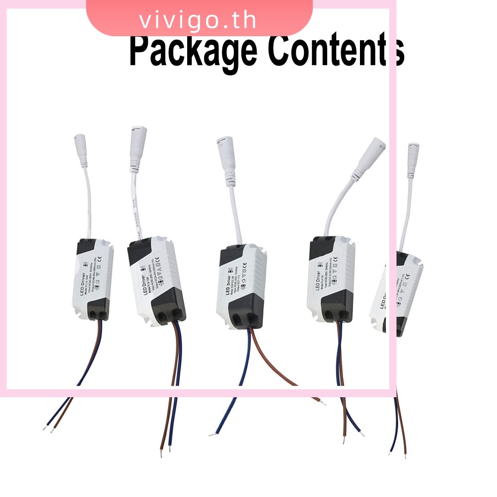 VICIGO⭐ แผง LED ไดร์เวอร์คงที่ 3W 6W 12W 18W 24W DC LED แหล่งจ่ายไฟ