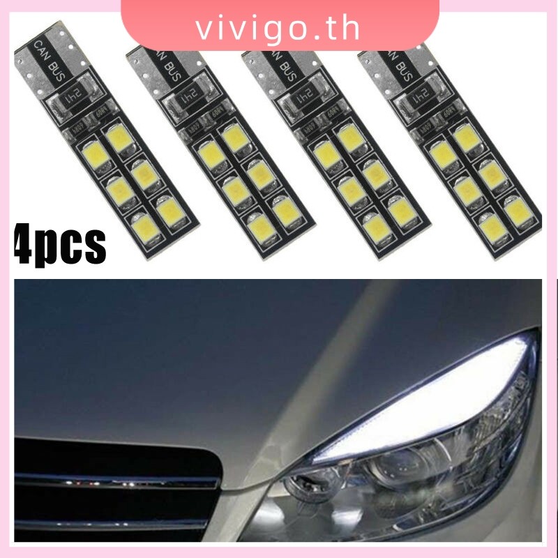 VICIGO⭐4x หลอดไฟเปลือกตาคิ้วฟรีข้อผิดพลาดสําหรับ LED Mercedes-Benz W204 C300 C350