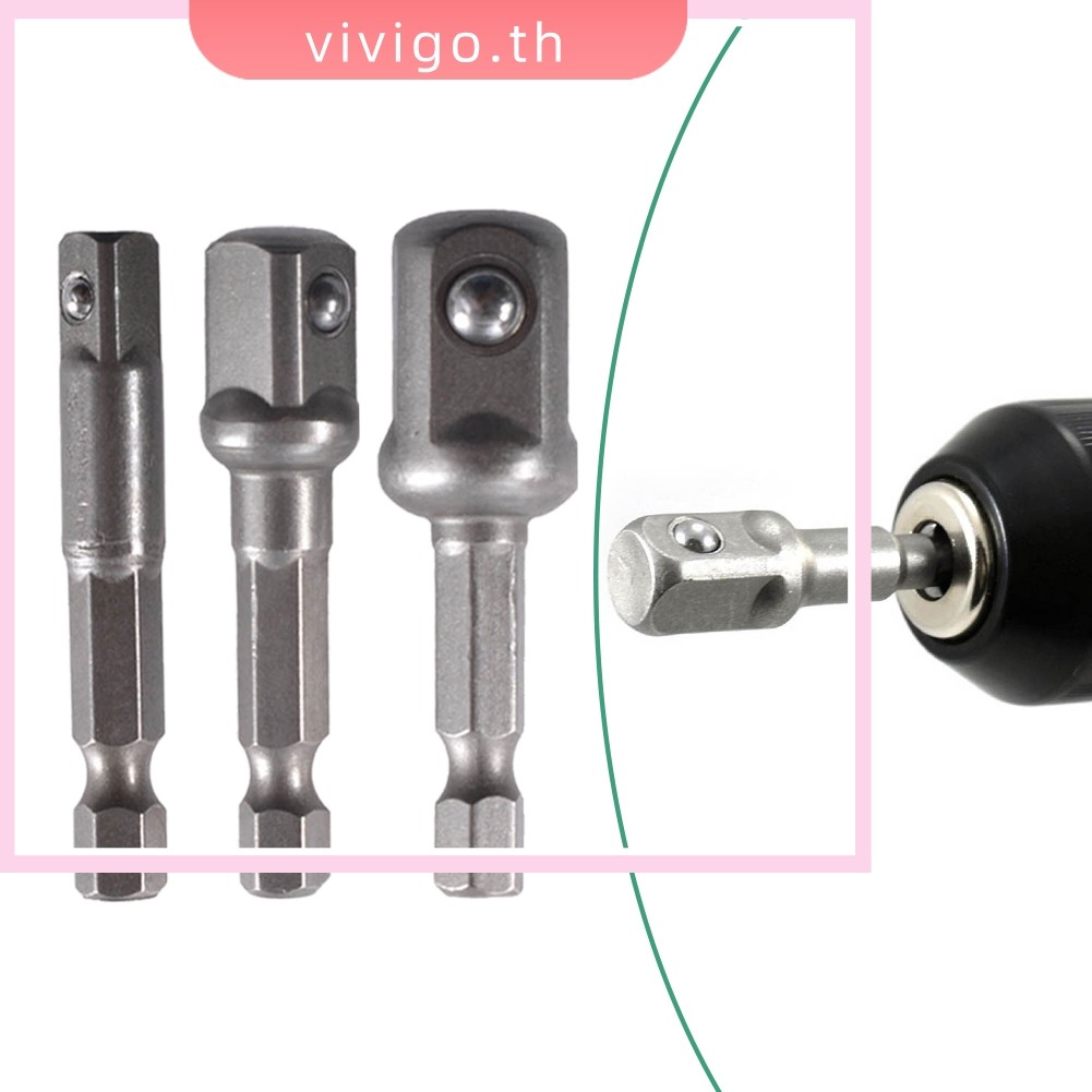 VICIGO⭐Socket Adapter Hex Shank Extension Drill Bits Bar Set สําหรับปรับให้เข้ากับประแจผลกระทบ