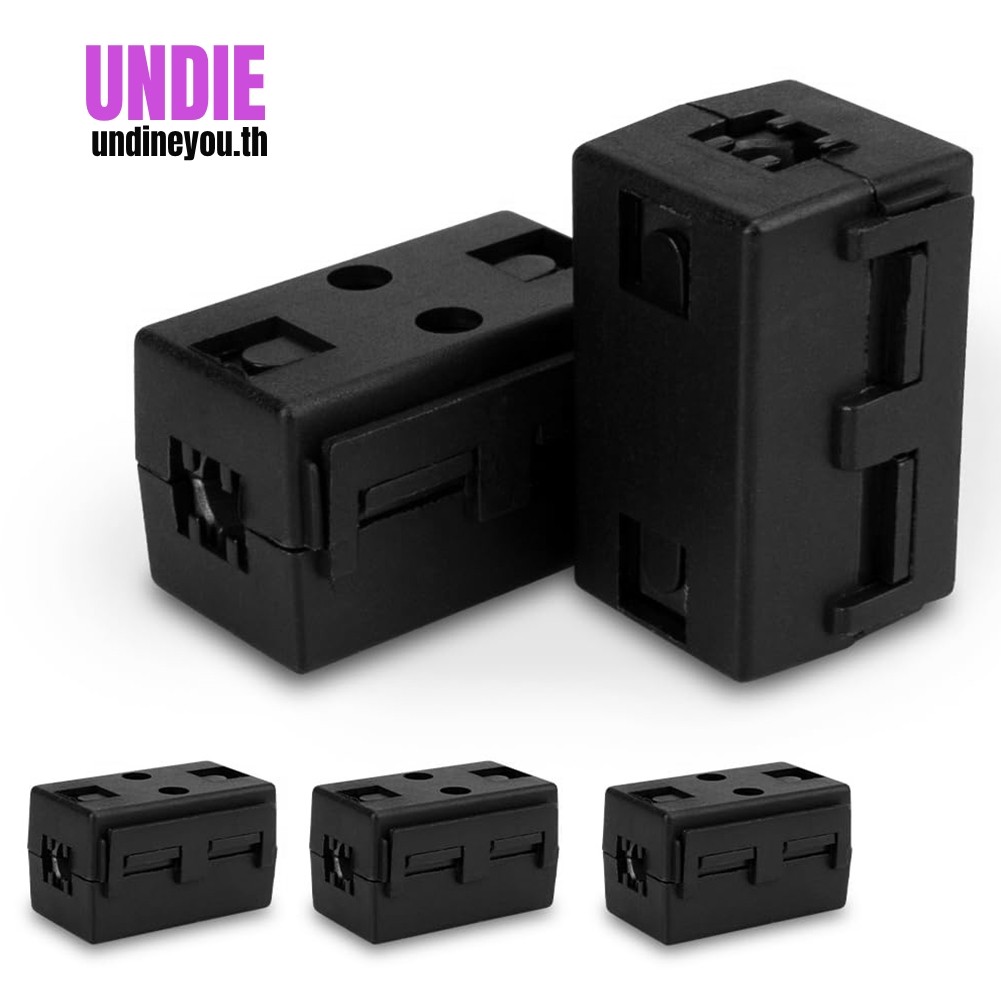 Ferrite Ring Core Black Clip-On Square Ferrite Core Noise Suppressor Cable Clamp